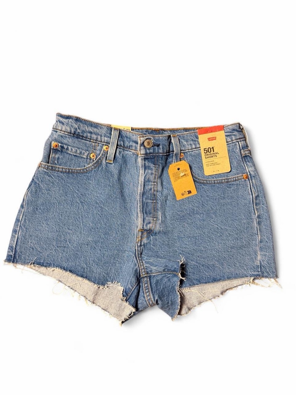 NWT Levi’s 501 Original High Rise Cutoff Denim Shorts Size 29